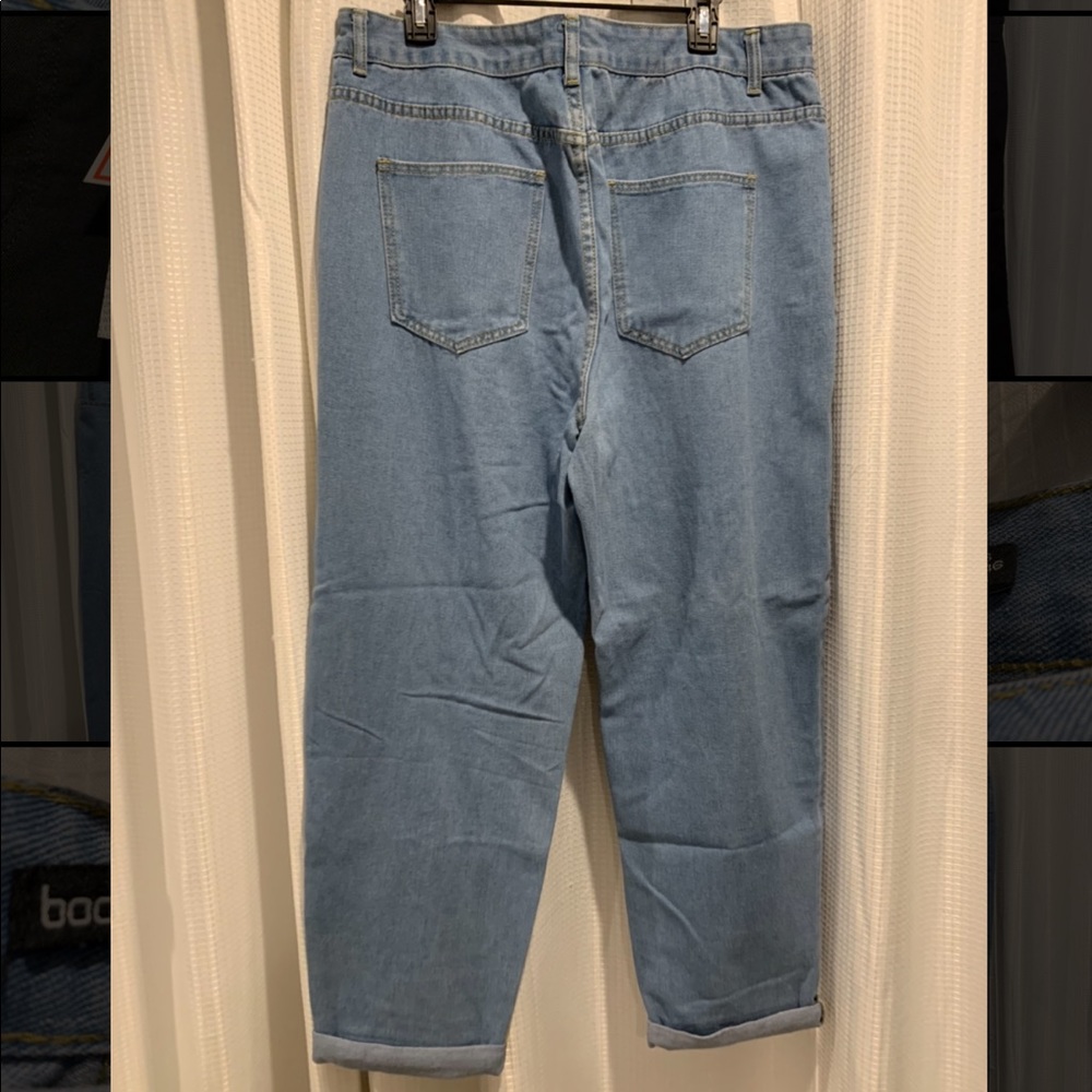 Women’s High Waisted Distressed Ripped Mom Jeans - Picture 4 of 6